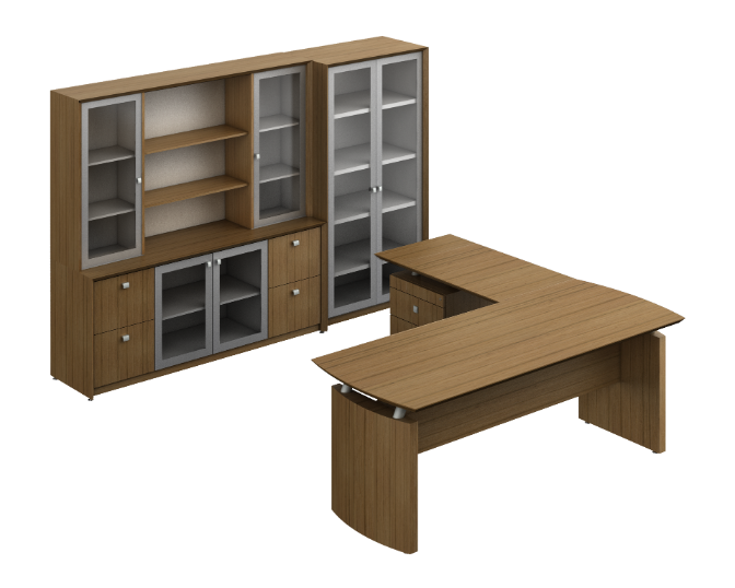 Conjunto Presidente c/Vidrio 270 x 330 x 180 cm Contempo