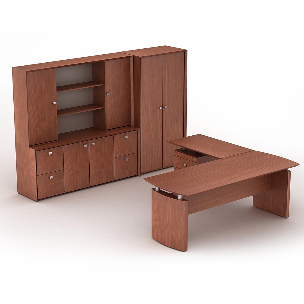 Executive U-group veneer doors 106 x 130 x 71" Contempo