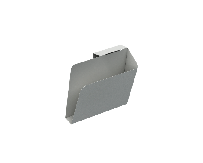 [GAC882LPL37] Metal hanging shelf 12 x 5 x 9" gauge 20 (Izquierdo, Rojo)