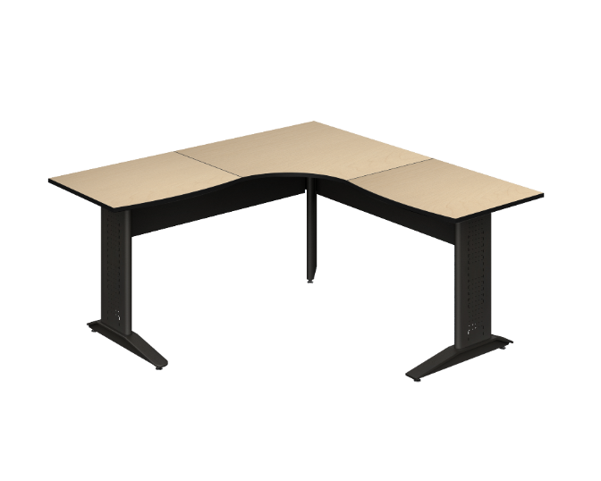 [GAK180TMLM19BP04PL00] Conjunto Diagonal en L 19MM 160 x 160 x 75 cm TML Cyber (Cherry, En Polvo Negro)