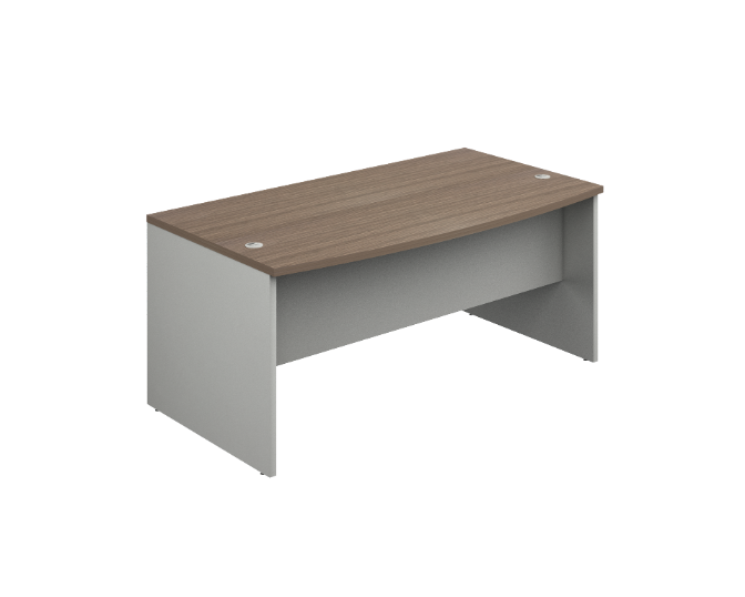 [GBR225180BP30BP10] Escritorio Curvo 180 x 90 x 75 cm Req (Oxford, Baja Presion Silver)