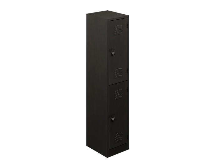 [GAA742LL02] 2-door standard locker 24 gauge top & back, 22 gauge body & doors 15 x 17.5 x 72" (Beige)