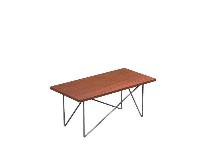 [GDD518120BP04PT01] Kalia Occasional Table 48 x 24 x 20.5" LPL (Cherry, Aluminio)
