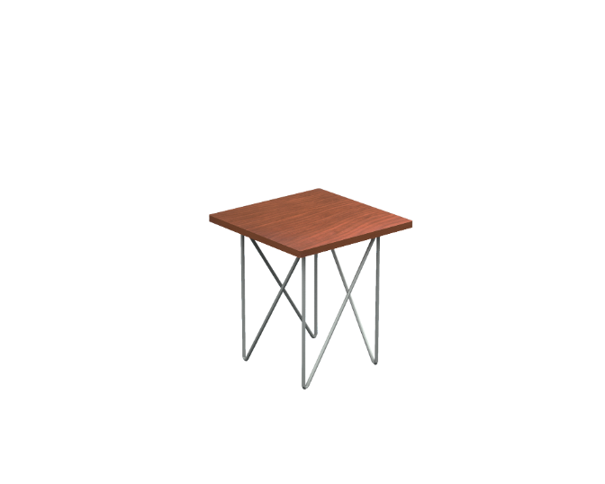 [GDD526120CN19PT01] Mesa Lateral Cuadrada 60 x 60 x 65 cm Kalia CN (Silver Apricot, Aluminio)
