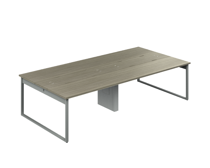 [GAM585300FAP16PL00] Mesa Final Multi Pata Rectangular 150 x 150 cm AP (Cherry Walnut, En Polvo Negro)
