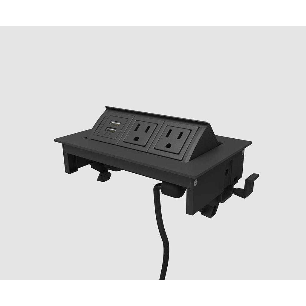 MHOB 2 power, 1 USB A+C 72" cord