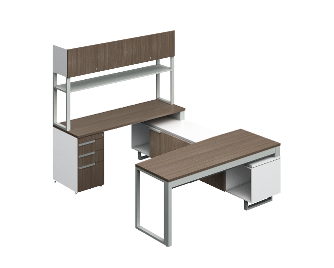 U-group with hutch 71 x 96 x 71" G Connect