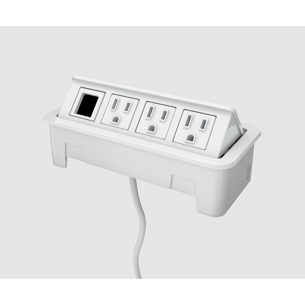 Nacre 3 power, 1 open data 72" cord