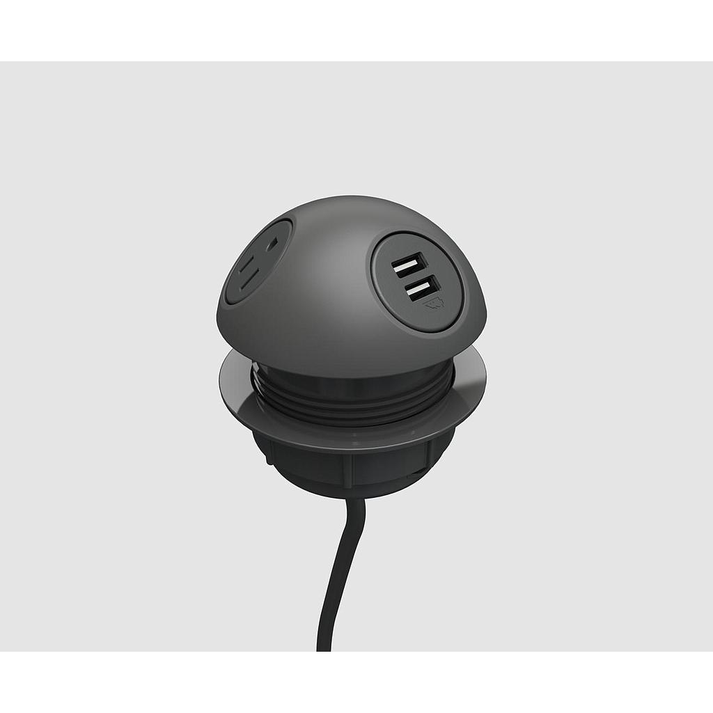 Hemisphere 2 power, 1 USB A+C 72" cord