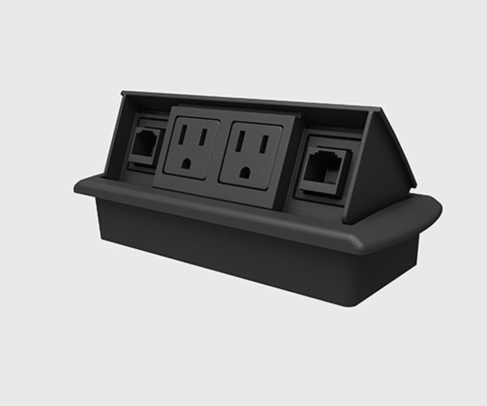 Miniport 2 power, 2 open data 72" cord