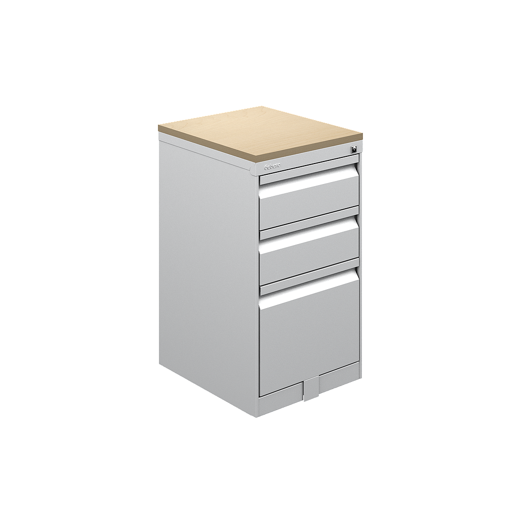 Steel BBF mobile pedestal laminate top 15.5 x 18 x 28" Urban