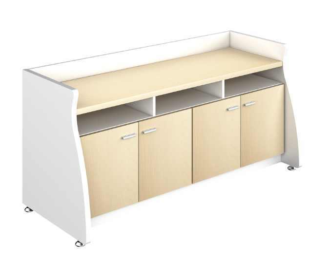 Credenza with 4 doors 60 x 24 x 30" Urban