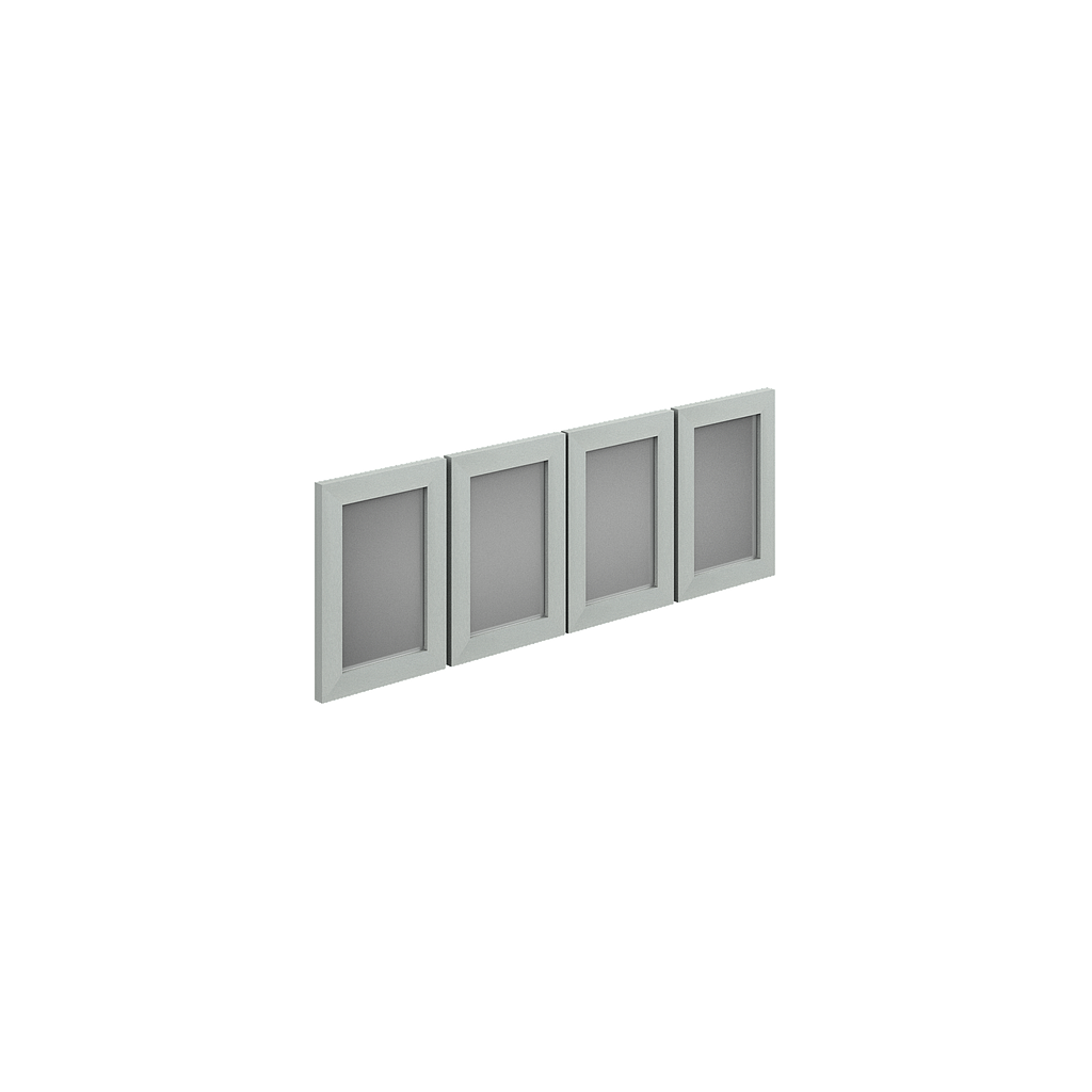 4 Doors kit for overhead 14.6 x 15" Prime Acrylic
