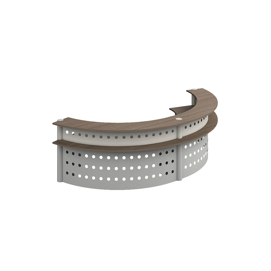 Curved reception unit 93 x 37 x 44" Prime